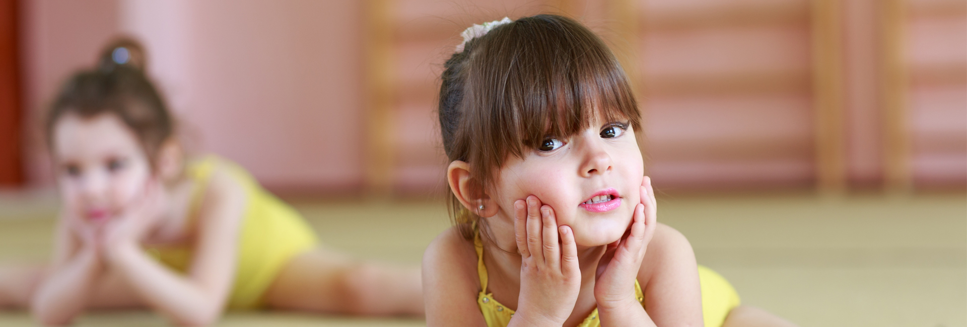 Young Girls Doing Gymnastics